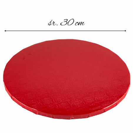 ∅ 30 cm PODKŁAD CZERWONY MODECOR 30477D z motywem kwiatowym wysokość ok. 12 mm