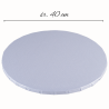 1szt. ∅ 40 cm PODKŁAD OKRĄGŁY BIAŁY 30620G MODECOR gruby podkład do tortów o wysokości ok. 1.2 cm