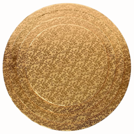 ∅ 25 cm PODKŁAD ZŁOTY MODECOR 30447I metalizowany wysokość ok. 12 mm