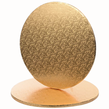 ∅ 35 cm PODKŁAD ZŁOTY MODECOR 30478I metalizowany wysokość ok. 12 mm