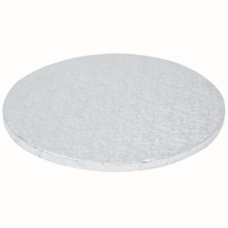 ∅ 25 cm PODKŁAD SREBRNY MODECOR 30617H metalizowany pakowany pojedynczo wysokość ok. 12 mm