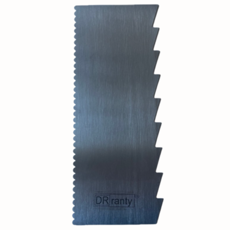 Dwustronna - Dorosiowa Skrobka SK-6 - cukiernicza do pracy z kremem - dł. 20 x szer. 8 cm