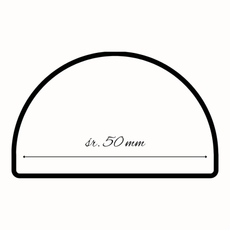 SF004 Semisfera Silikomart - uniwersalna forma silikonowa - półkula - śr. 50 x wys. 25 mm / poj. 30 ml x 8 porcji