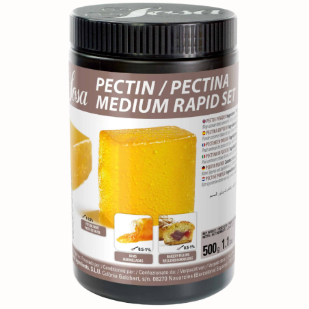 500g PECTINA MEDIUM RAPID SET pektyna (HM) pozyskiwana ze skórki owoców cytrusowych - Sosa Ingredients