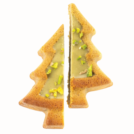 SF108 Pino Silikomart - uniwersalna forma silikonowa - choinka - dł. 83.5 x szer. 68 x wys. 30.5 mm / poj. 81 ml x 8 porcji