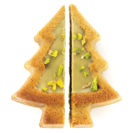 SF108 Pino Silikomart - uniwersalna forma silikonowa - choinka - dł. 83.5 x szer. 68 x wys. 30.5 mm / poj. 81 ml x 8 porcji