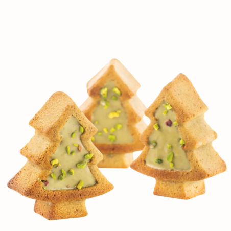 SF108 Pino Silikomart - uniwersalna forma silikonowa - choinka - dł. 83.5 x szer. 68 x wys. 30.5 mm / poj. 81 ml x 8 porcji