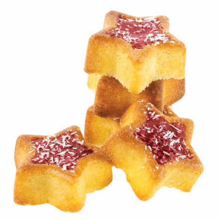 SF107 Stella Silikomart - uniwersalna forma silikonowa - gwiazdki - śr. 70 x wys. 25 mm / poj. 52.5 ml x 8 porcji