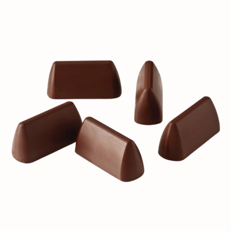 SF125 Chocogianduia Silikomart - forma silikonowa do czekoladek - dł. 50 x szer. 18 x wys. 23 mm / poj. 14 ml x 24 porcje