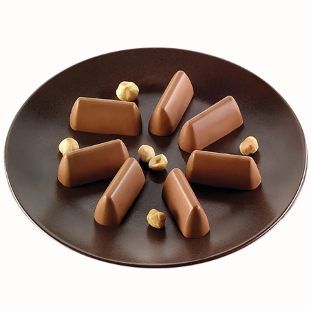 SF125 Chocogianduia Silikomart - forma silikonowa do czekoladek - dł. 50 x szer. 18 x wys. 23 mm / poj. 14 ml x 24 porcje