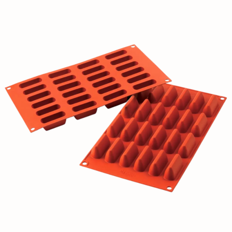 SF125 Chocogianduia Silikomart - forma silikonowa do czekoladek - dł. 50 x szer. 18 x wys. 23 mm / poj. 14 ml x 24 porcje