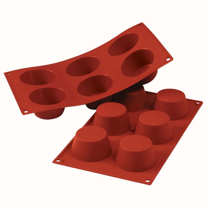 SF023 Medium Muffin Silikomart - uniwersalna forma silikonowa - śr. 69 x wys. 35 mm / poj. 100 ml x 6 porcji SF023 Medium Muffin Silikomart - uniwersalna forma silikonowa - śr. 69 x wys. 35 mm / poj. 100 ml x 6 porcji