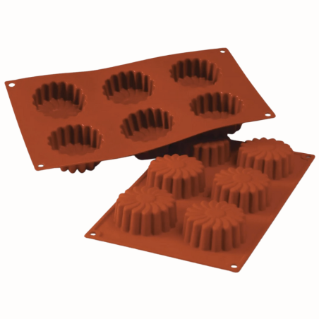 SF056 Daisy Silikomart - uniwersalna forma silikonowa - śr. 70 x wys. 28 mm / poj. 80 ml x 6 porcji