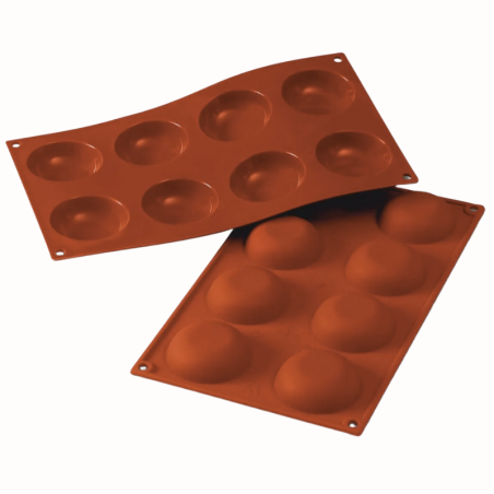 SF053 Krapfen Silikomart - uniwersalna forma silikonowa - śr. 60 x wys. 20 mm / poj. 40 ml x 8 porcji