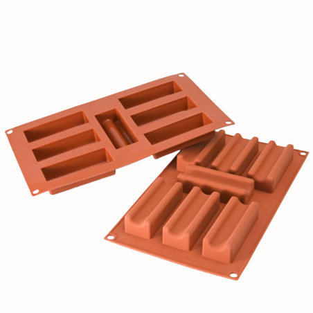 SF114 Marsigliese Silikomart - uniwersalna forma silikonowa - dł. 95 x szer. 35 x wys. 25 mm / poj. 68 ml x 7 porcji