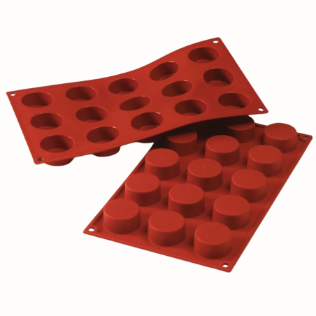 SF027 Petit Fours Silikomart - uniwersalna forma silikonowa - śr. 40 x wys. 20 mm / poj. 30 ml x 15 porcji