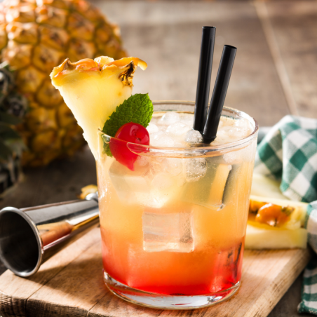 op. 1l Mai Tai Mix Le Mixeur de Monin - gotowa baza koktajlowa - szklana butelka