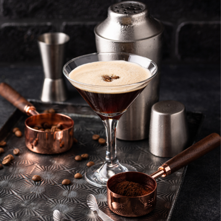 op. 1l Espresso Martini Le Mixeur de Monin - gotowa baza koktajlowa - szklana butelka