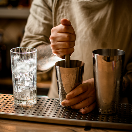 Stalowy Muddler - Monin - barmański moździerz do rozgniatania owoców i ucierania ziół