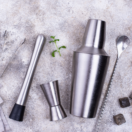 Stalowy Muddler - Monin - barmański moździerz do rozgniatania owoców i ucierania ziół