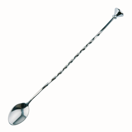 Cocktail Spoon - Monin - łyżka barmańska z muddlerem - do mieszania drinków i rozgniatania owoców - dł. 28 cm
