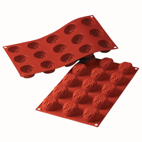 SF072 Small Sunflower Silikomart - uniwersalna forma silikonowa - śr. 44 x wys. 27 mm / poj. 23 ml x 15 porcji