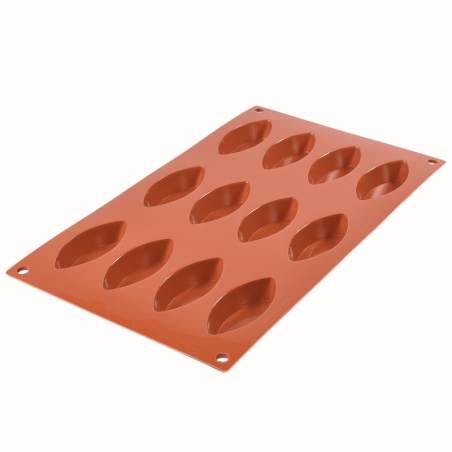 SF038 Medium Boat Silikomart - uniwersalna forma silikonowa - dł. 72 x szer. 30 x wys. 15 mm / poj. 20 ml x 12 porcji