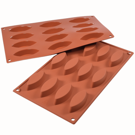 SF038 Medium Boat Silikomart - uniwersalna forma silikonowa - dł. 72 x szer. 30 x wys. 15 mm / poj. 20 ml x 12 porcji