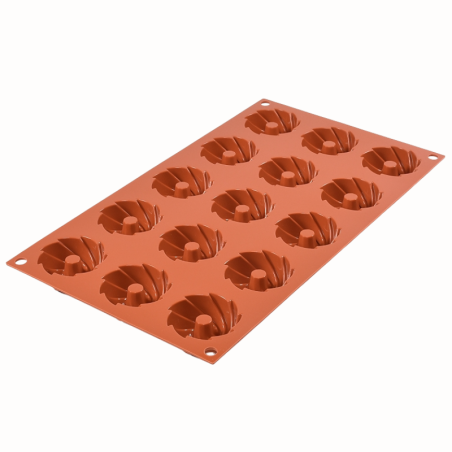 SF310 Swirl Silikomart - uniwersalna forma silikonowa - śr. 47.5 x wys. 20 mm / poj. 16 ml x 15 porcji