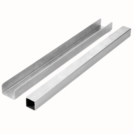 KMF01 Pavoni Italia - zestaw aluminiowych form do wypieku ciasta francuskiego - dł. 380 x szer. 33 x wys. 30 mm