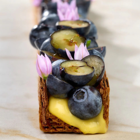 KMF01 Pavoni Italia - zestaw aluminiowych form do wypieku ciasta francuskiego - dł. 380 x szer. 33 x wys. 30 mm