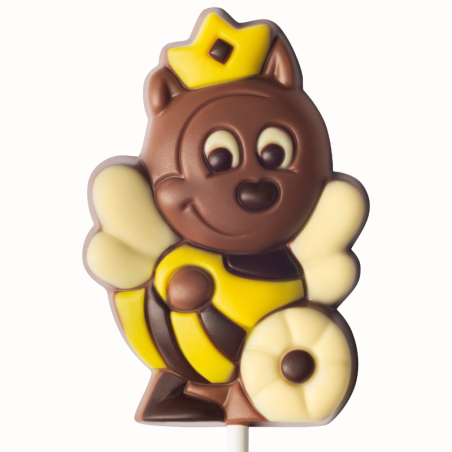 op. 35 g - Pszczółka - dekoracyjny lizak z mlecznej czekolady - dł. 165 mm