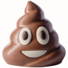 op. 50 g - Stinky - emoticon uśmiechnięta kupa - zabawna figurka czekoladowa - prezent w folii celofanowej