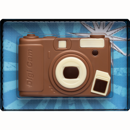 op. 70 g - Aparat fotograficzny - dekoracyjna tabliczka czekoladowa - pakiet prezentowy w pudełku