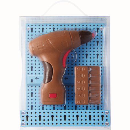 op. 175 g - Czekoladowa wkrętarka - zestaw dla majsterkowicza - pakiet prezentowy w pudełku