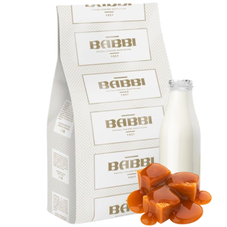 op. 1.25 kg LatteLatte Salted Caramel 14821 Babbi - kompletna mieszanka do lodów mlecznych o smaku słonego karmelu