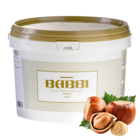 op. 3 kg Nocciola 100% De Luxe Babbi - pasta z prażonych orzechów laskowych - nr. kat. 12412