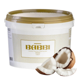 op. 3 kg Cocco Babbi - kokosowa pasta cukiernicza z wiórkami i mleczkiem kokosowym - nr. kat. 12602