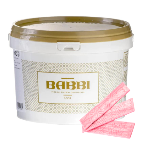 op. 3 kg Bubble Gum Babbi - różowa pasta o smaku gumy balonowej - do lodów i cukiernictwa - nr. kat. 12408