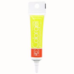 op. 20 g Cytrynowy barwnik spożywczy w żelu - Colorgel Giallo Limone 23275 Modecor - barwnik do masy cukrowej i tortów