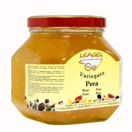 op. 2 kg Variegato Pera Leagel - gruszkowa pasta cukiernicza - do przekładania i dekorowania - nr. kat. 332905