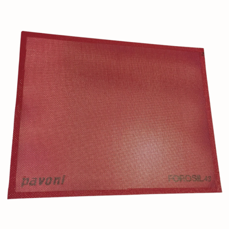 FOROSIL43 Pavoni - dł. 380 x szer. 300 mm - perforowana mata cukiernicza do wypieków