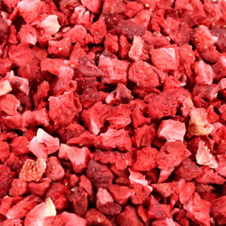 op. 500 g Truskawka liofilizowana - kostka - Elena Liofilizaty