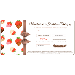 VOUCHER O WARTOŚCI 100 ZŁOTYCH - NA ZAKUPY W SKLEPIE INTERNETOWYM CUKIETERIA.PL