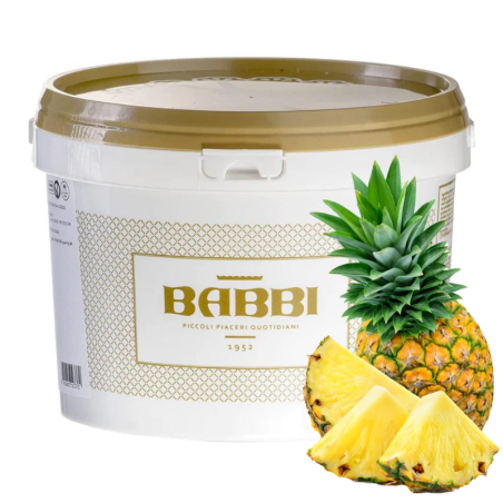 op. 3 kg Pasta Ananas - owocowa pasta smakowa do lodów i cukiernictwa - nr. kat. 12612 Babbi