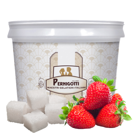 6 kg VARIEGATO FRAGOLA FRIZZY 12098757 PERNIGOTTI pasta cukiernicza o smaku truskawkowym z cukierkami musującymi