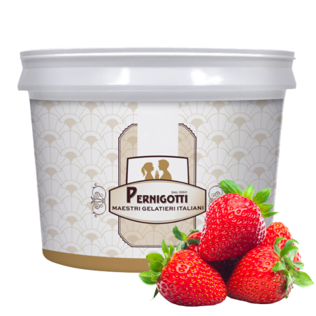 op. 3.5 kg Variegato Fragola 12095873 Pernigotti - pasta truskawkowa do przekładania o intensywnej ciemnoczerwonej barwie