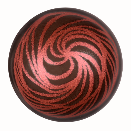 op. 48 szt. Metaliczne kulki - 78430 Modecor - trójwymiarowa dekoracja z ciemnej czekolady - śr. 35 mm