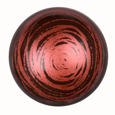 op. 48 szt. Metaliczne kulki - 78430 Modecor - trójwymiarowa dekoracja z ciemnej czekolady - śr. 35 mm