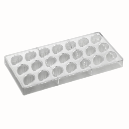 PC41 Pavoni Italia - forma z tritanu do pralin - dł. 43 x szer. 25 x wys. 17 mm / poj. 10 g x 21 pralin